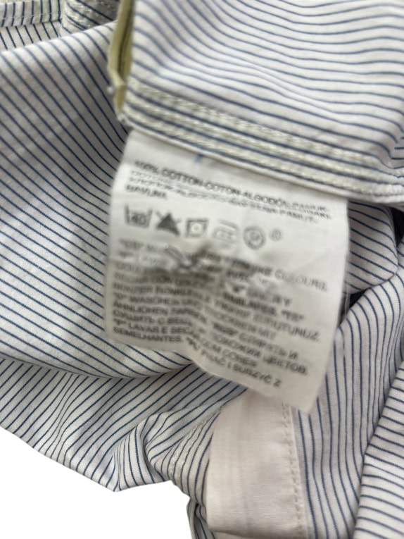 LEVI'S ΠΟΥΚΑΜΙΣΟ STANDARD FIT ΜΕ ΡΙΓΕΣ ΛΕΥΚΟ-ΜΠΛΕ ΑΝΔΡΙΚΟ L