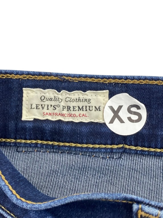 LEVIS PREMIUM JEANS CLASSIC WASHED BLUE WOMEN PRE OWNED XS