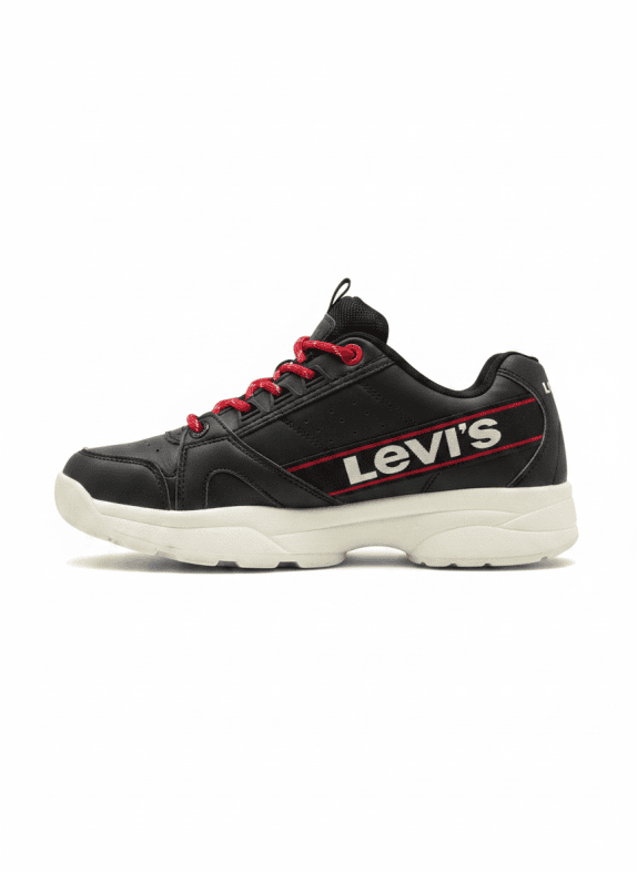 LEVIS SNEAKERS STREETWEAR NERO UOMO PRE OWNED EU 39