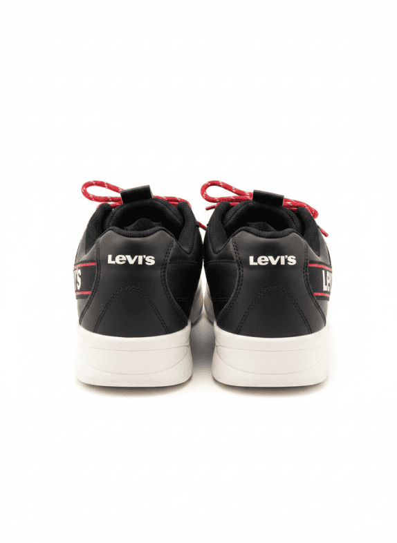 LEVIS SNEAKERS STREETWEAR ΜΑΥΡΟ ΑΝΤΡΙΚΟ PRE OWNED EU 39