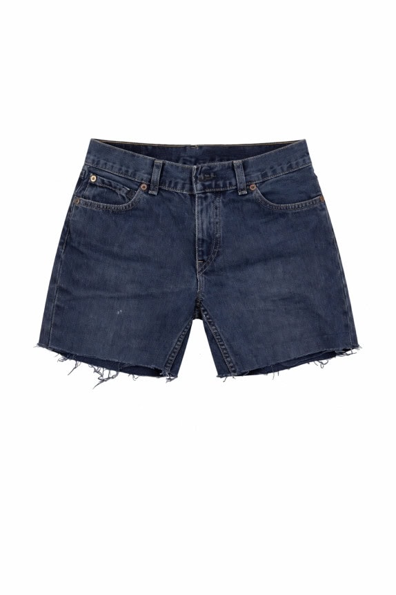 LEVIS STRAUSS & CO DENIM SHORTS VINTAGE WASHED BLU UOMO PRE OWNED S