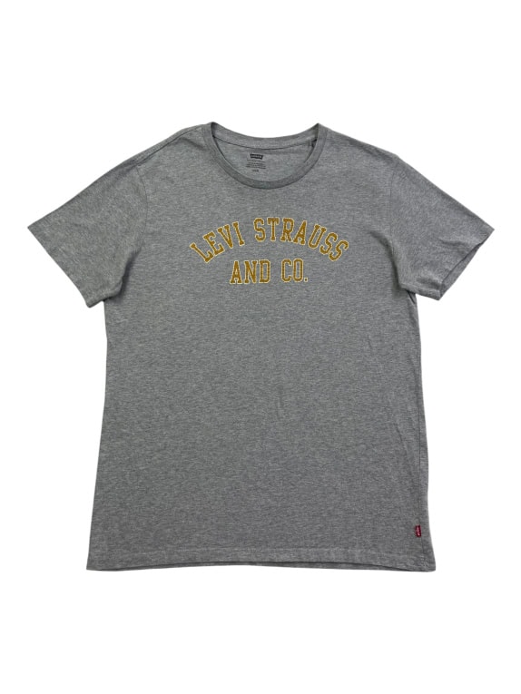 LEVI'S T-SHIRT CASUAL LEVI STRAUSS ΛΟΓΟΤΥΠΟ ΓΚΡΙ ΑΝΔΡΙΚΟ M