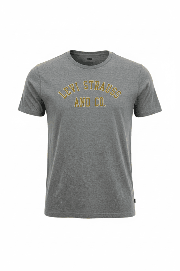 LEVI\'S T-SHIRT CASUAL CON LOGO LEVI STRAUSS GRIGIO UOMO M