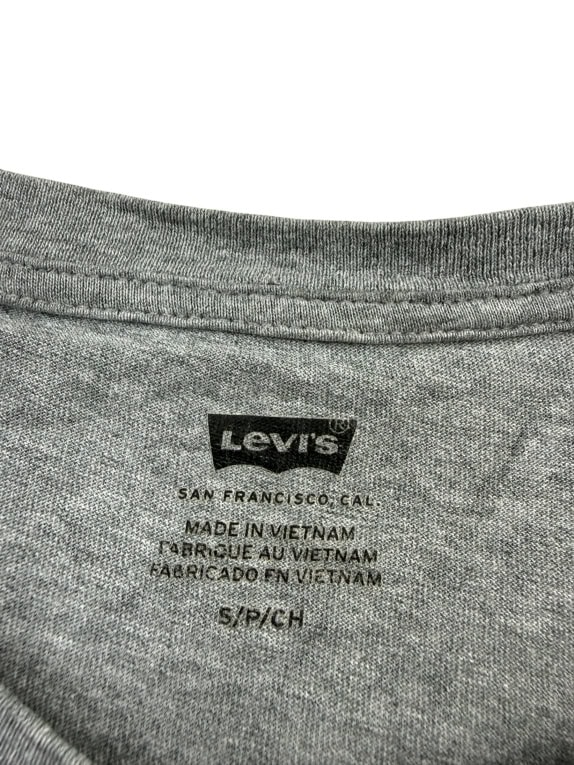 LEVI'S T-SHIRT CASUAL LOGO GREY MENS S