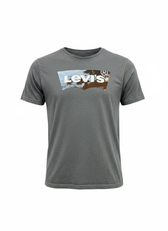 LEVI'S T-SHIRT CASUAL LOGO GREY MENS S