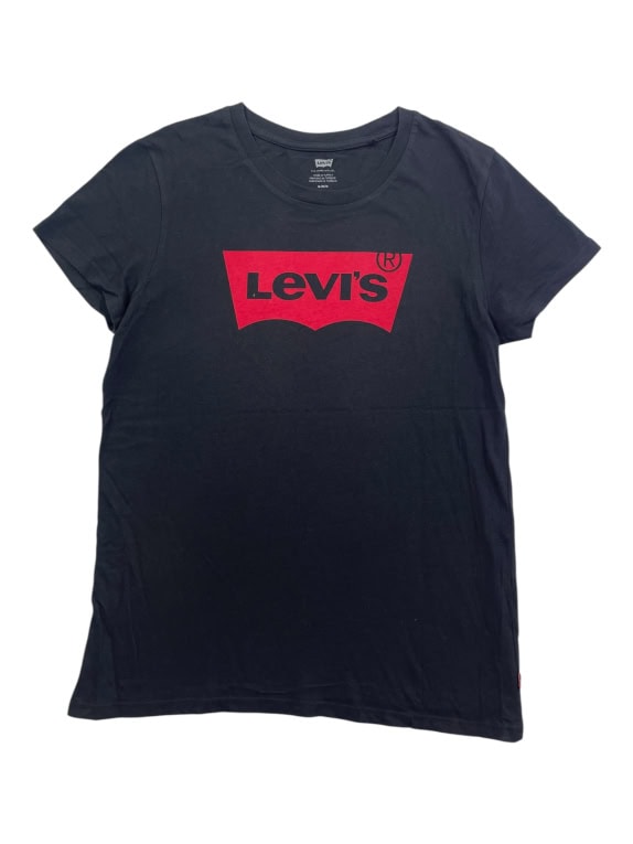 LEVI\'S T-SHIRT CASUAL CON LOGO NERA DA UOMO M