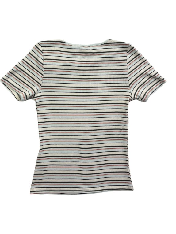 LEVI\'S T-SHIRT CASUAL CON LOGO RED TAB A RIGHE DA DONNA XXS-XS