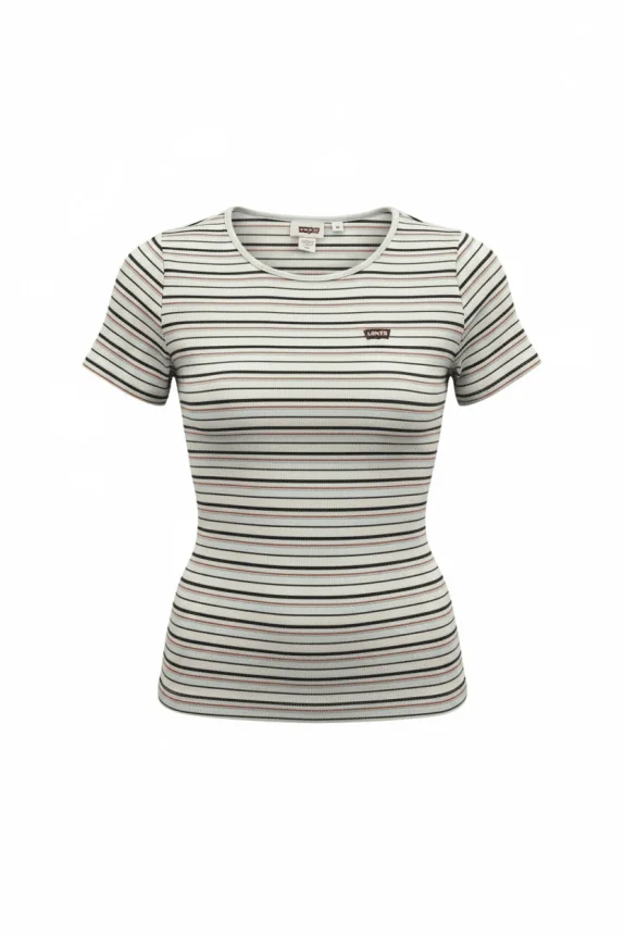 LEVI'S T-SHIRT CASUAL ΛΟΓΟΤΥΠΟ RED TAB ΡΙΓΕ ΓΥΝΑΙΚΕΙΟ XXS-XS