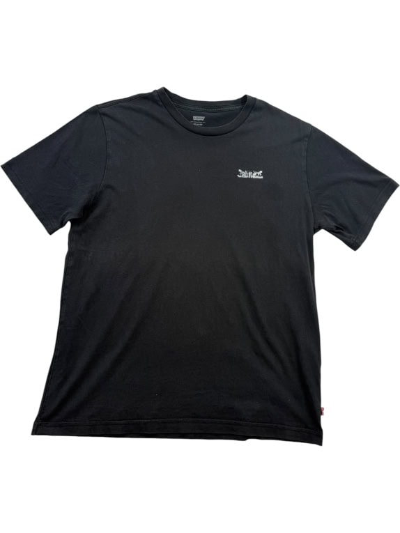 LEVI'S T-SHIRT CASUAL ΜΕ ΛΟΓΟΤΥΠΟ ΔΥΟ ΙΠΠΩΝ ΜΑΥΡΟ ΑΝΔΡΙΚΟ SMALL