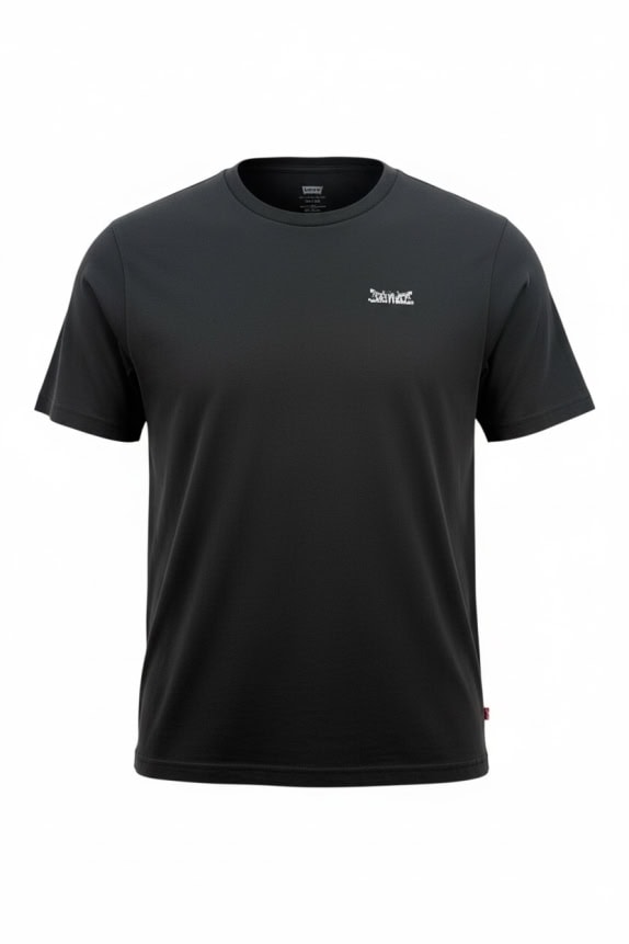 LEVI'S T-SHIRT CASUAL ΜΕ ΛΟΓΟΤΥΠΟ ΔΥΟ ΙΠΠΩΝ ΜΑΥΡΟ ΑΝΔΡΙΚΟ SMALL