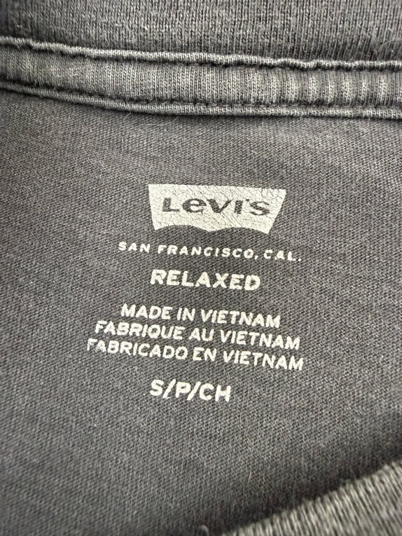 LEVI'S T-SHIRT CASUAL ΜΕ ΛΟΓΟΤΥΠΟ ΔΥΟ ΙΠΠΩΝ ΜΑΥΡΟ ΑΝΔΡΙΚΟ SMALL