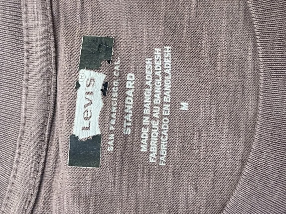 LEVIS T SHIRT MINIMAL MARRONE UOMO PRE OWNED M