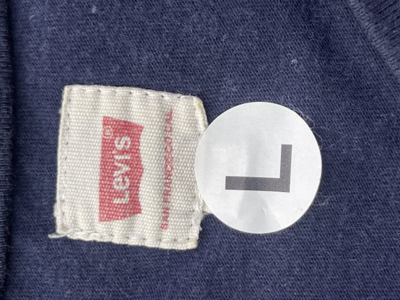 LEVIS T SHIRT MINIMAL NAVY MEN PRE OWNED L