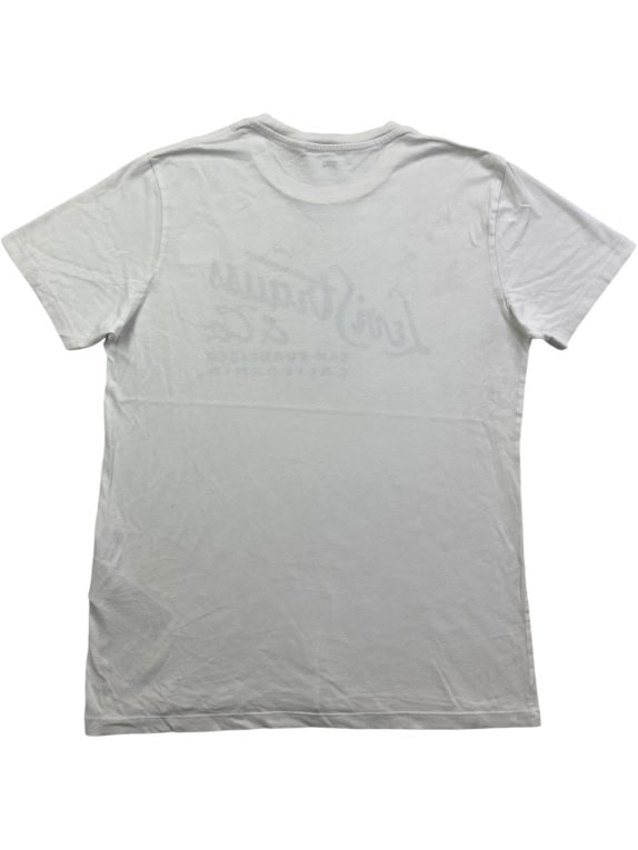 LEVI'S T-Shirt San Francisco California Script Logo White Men's M
