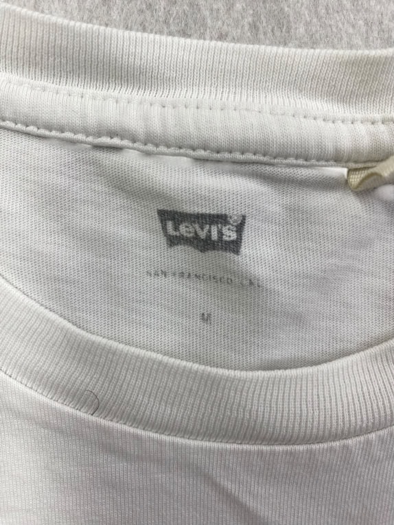 LEVI'S T-Shirt San Francisco California Script Logo White Men's M