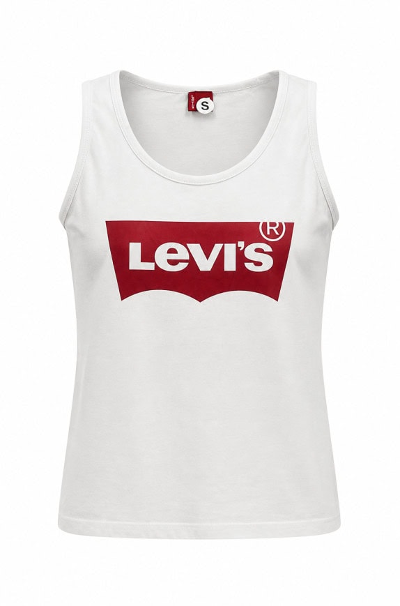 LEVIS TANK TOP GRAPHIC WHITE ΓΥΝΑΙΚΕΙΟ PRE OWNED S