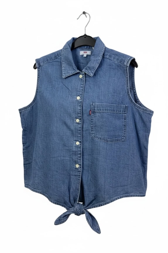 LEVI'S ΤΖΙΝ ΑΜΑΝΙΚΟ ΠΟΥΚΑΜΙΣΟ ΜΠΛΕ ΓΥΝΑΙΚΕΙΟ L