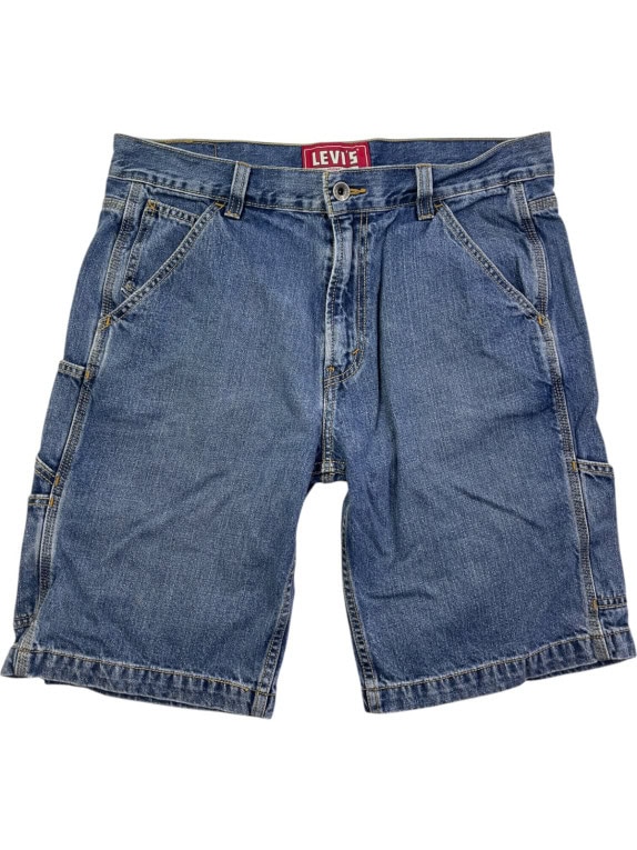 LEVIS ΤΖΙΝ CARPENTER ΒΕΡΜΟΥΔΑ WORKWEAR WASHED BLUE ΑΝΤΡΙΚΟ PRE OWNED XL