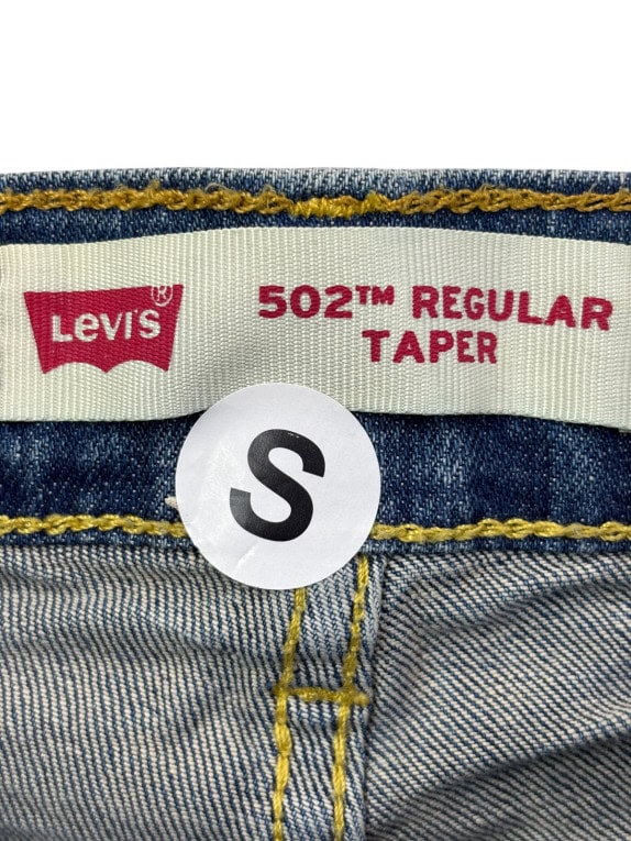 LEVIS JEANS CLASSIC WASHED BLUE MENS PRE OWNED S