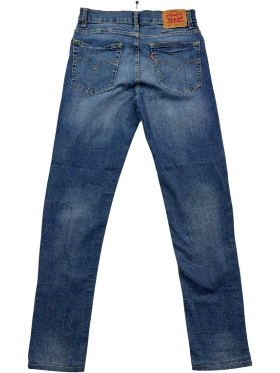 LEVIS JEANS CLASSIC WASHED BLUE MENS PRE OWNED S