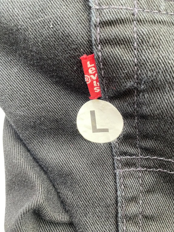 LEVIS JEANS CLASSIC BLACK MENS PRE OWNED L
