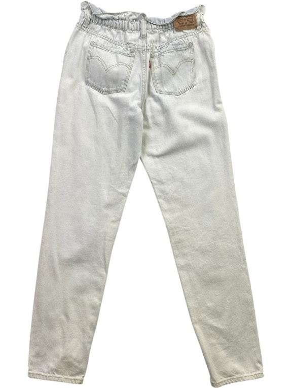 LEVIS JEANS PAPERBAG WASHED AZZURRO CHIARO DONNA PRE OWNED XS