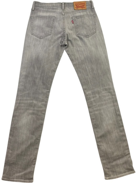 LEVIS JEANS WASHED GREY MENS PRE OWNED S