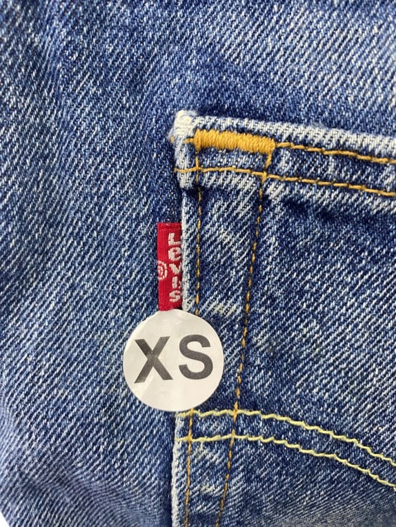 LEVIS ΤΖΙΝ ΣΟΡΤΣ CLASSIC WASHED BLUE UNISEX PRE OWNED XS