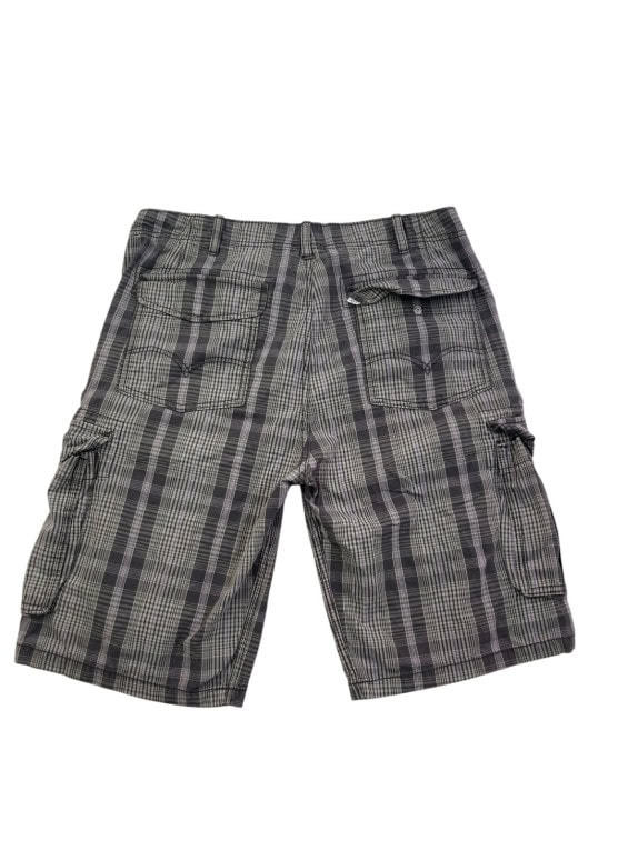 LEVIS BERMUDA CARGO UTILITY GRIGIO TARTAN UOMO PRE OWNED XL