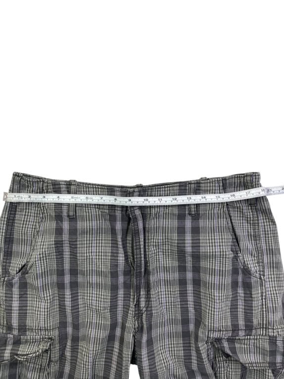 LEVIS BERMUDA CARGO UTILITY GRIGIO TARTAN UOMO PRE OWNED XL