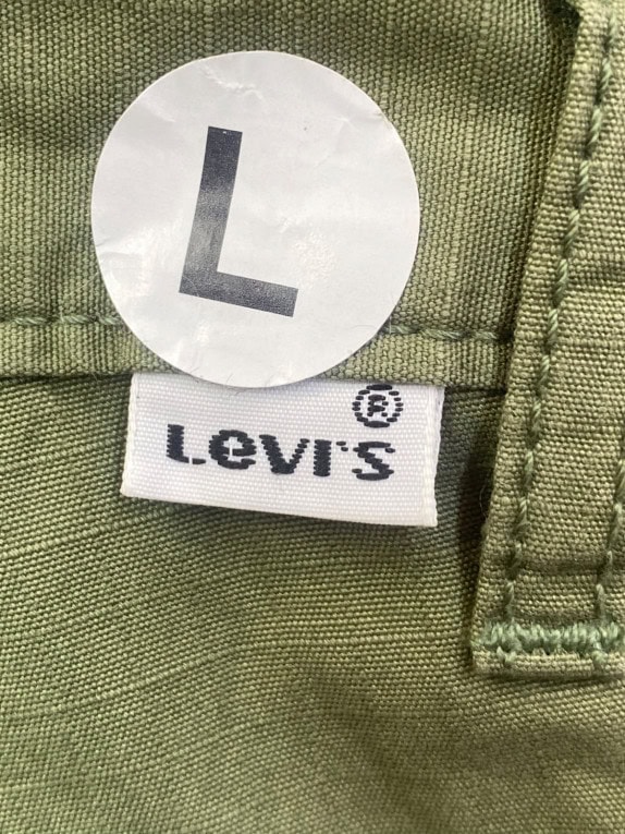 LEVIS BERMUDA CARGO UTILITY OLIVE UOMO PRE OWNED L