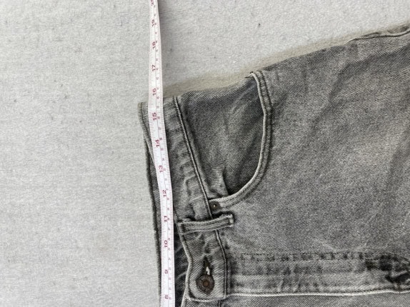LEVIS SHORTS DENIM VINTAGE GRIGIO UOMO PRE OWNED S