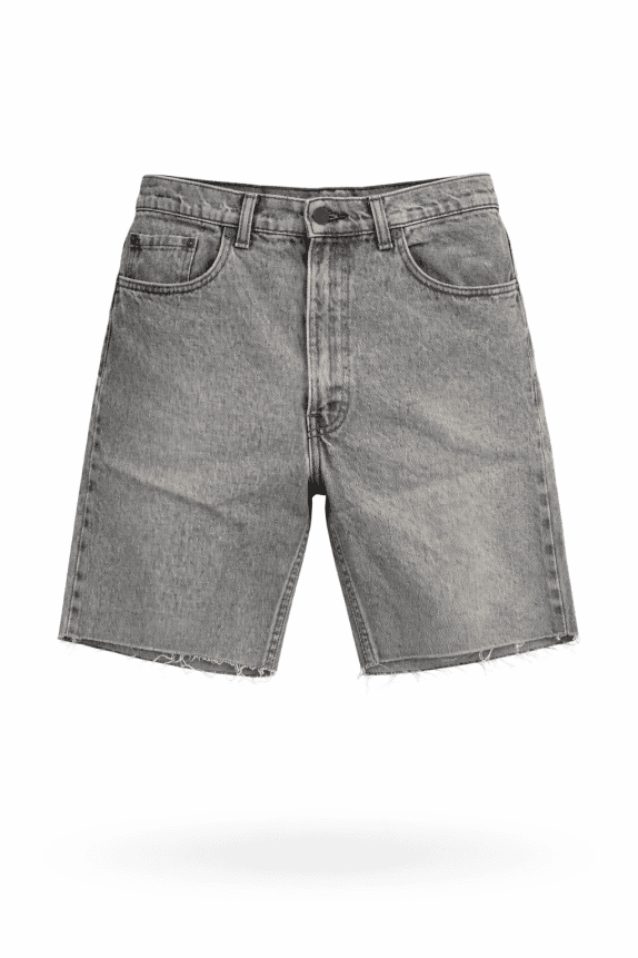 LEVIS DENIM SHORTS VINTAGE GREY MENS PRE OWNED S
