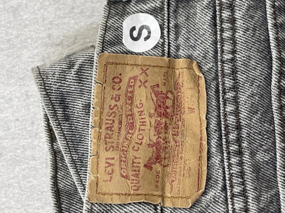 LEVIS SHORTS DENIM VINTAGE GRIGIO UOMO PRE OWNED S