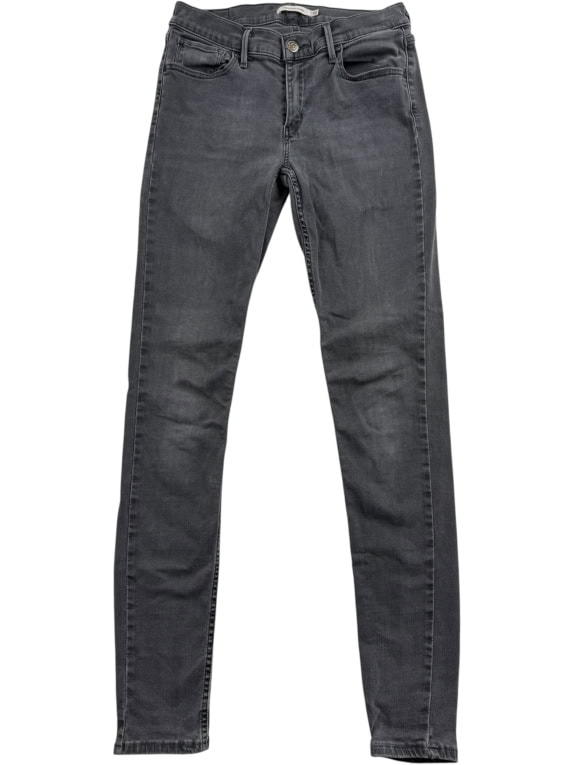 LEVI’S 710 SUPER SKINNY Τζιν Παντελόνι CASUAL Λογότυπο Γκρι/Ανθρακί Γυναικείο XS (W30)