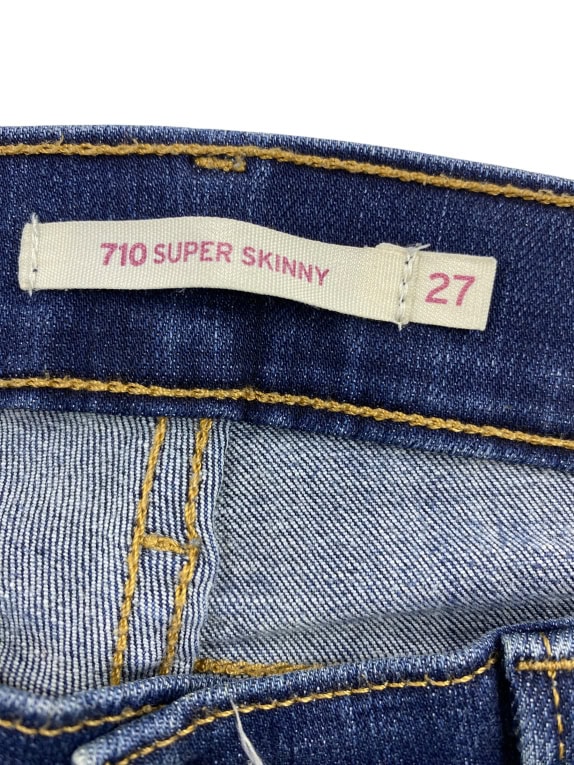 Levi’s 710 Super Skinny Jeans Classic Logo Blue Women’s XS
