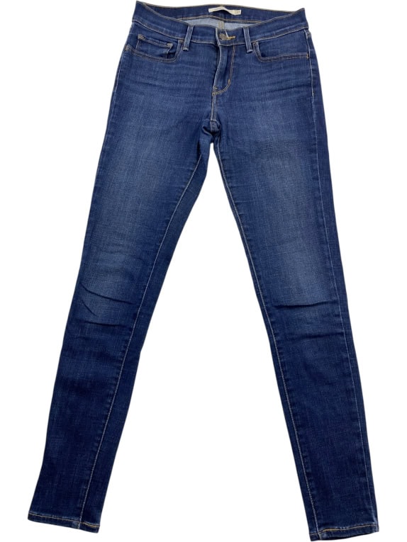 Levi’s 710 Super Skinny Τζιν Παντελόνι Classic Λογότυπο Μπλε Γυναικείο XS