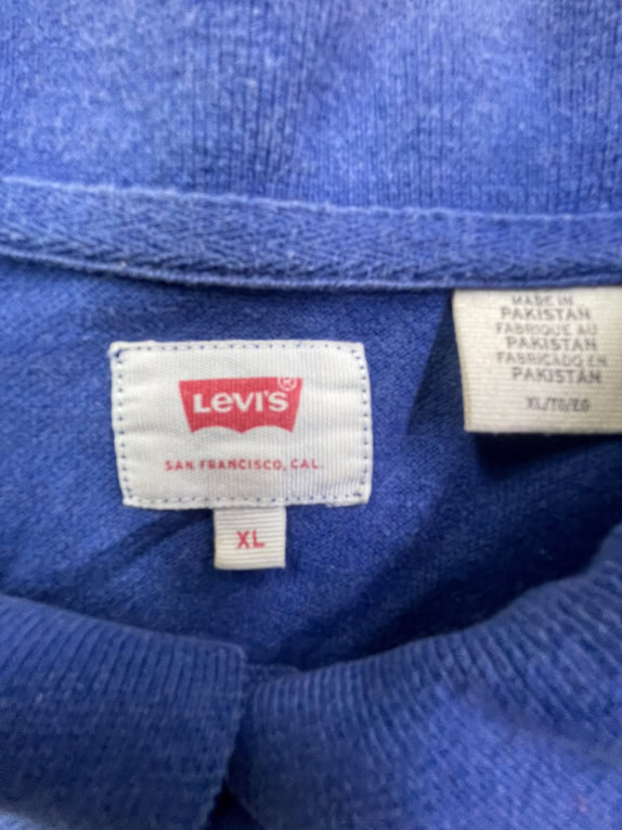 LEVI’S Polo T-Shirt Μπλε Logo UNISEX XL