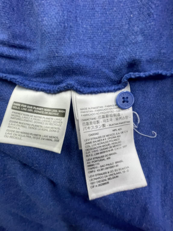 LEVI’S Polo T-Shirt Μπλε Logo UNISEX XL