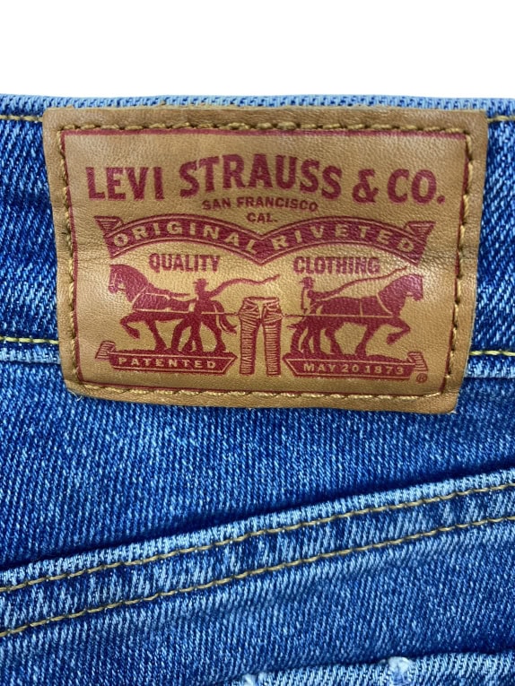 Levi’s 712 Slim Vintage Denim Jeans Logo Blue Women’s 27