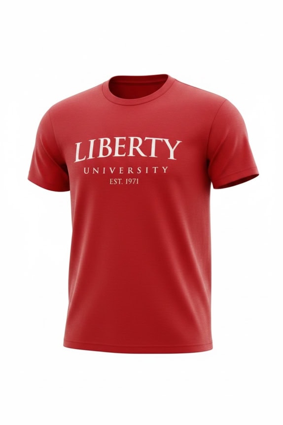 MAGLIETTA UNISEX LIBERTY UNIVERSITY LOGO ROSSO M