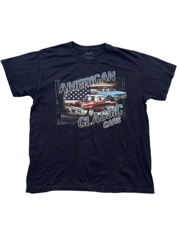 LIFESTYLE CLASSICS T SHIRT GRAPHIC RETRO ΜΑΥΡΟ ΑΝΤΡΙΚΟ PRE OWNED L
