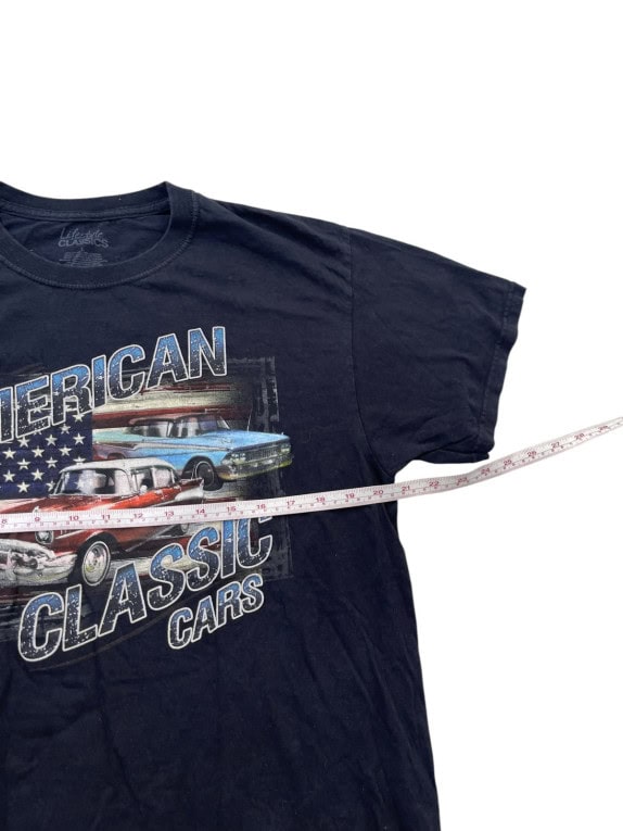 LIFESTYLE CLASSICS T SHIRT GRAPHIC RETRO ΜΑΥΡΟ ΑΝΤΡΙΚΟ PRE OWNED L
