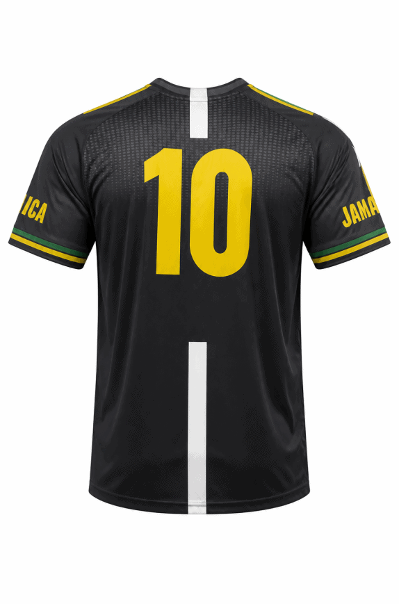 LIFESTYLER FOOTBALL JERSEY SPORTY NERO GIALLO UOMO PRE OWNED L