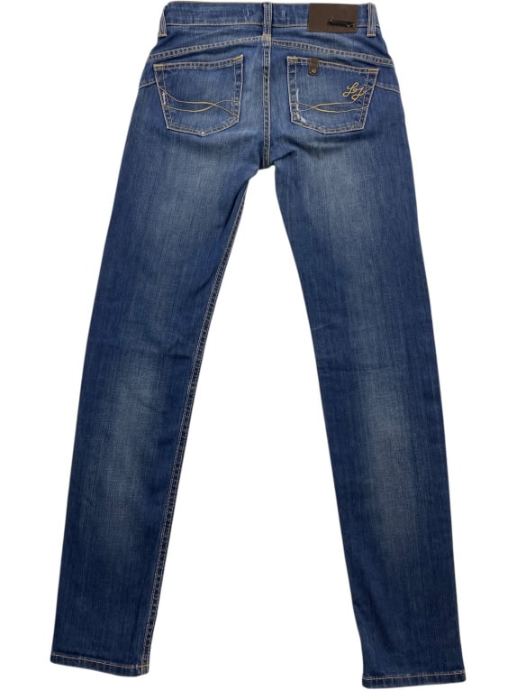 LIU JO Jeans Slim Fit Casual Με Λογότυπο Μπλε Γυναικείο