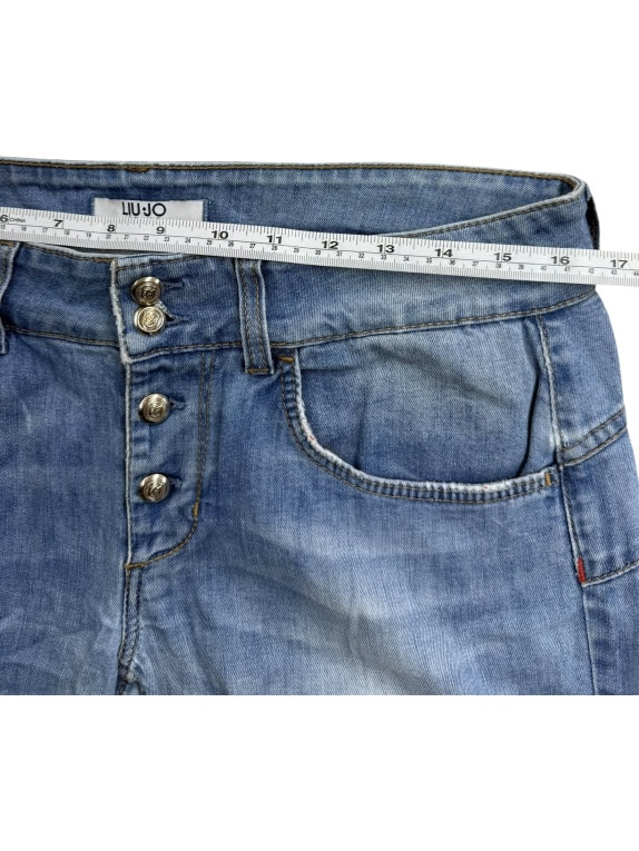 Liu Jo Jeans Τζιν Παντελόνι Casual Logo Μπλε Γυναικείο M/L