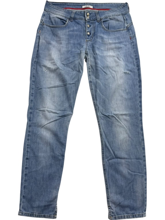Liu Jo Jeans Τζιν Παντελόνι Casual Logo Μπλε Γυναικείο M/L