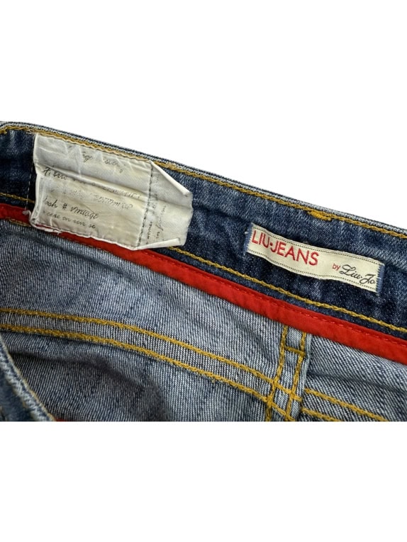 LIU JO Jeans Τζιν Παντελόνι VINTAGE Λογότυπο Μπλε Γυναικείο XS