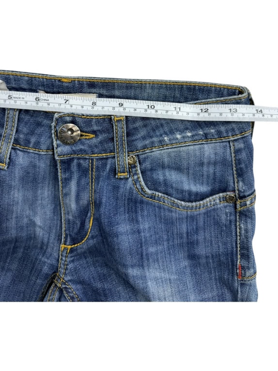 LIU JO Jeans Τζιν Παντελόνι VINTAGE Λογότυπο Μπλε Γυναικείο XS