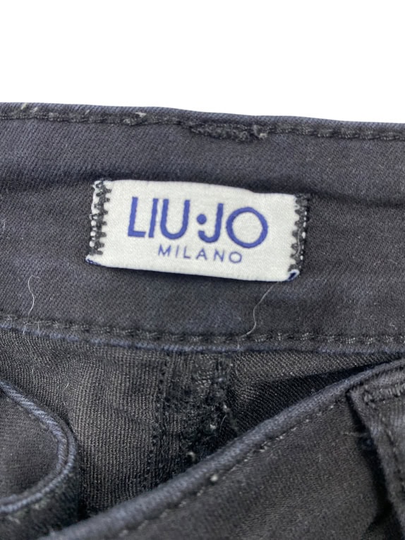 Liu Jo Pantaloni skinny classici con logo neri da donna